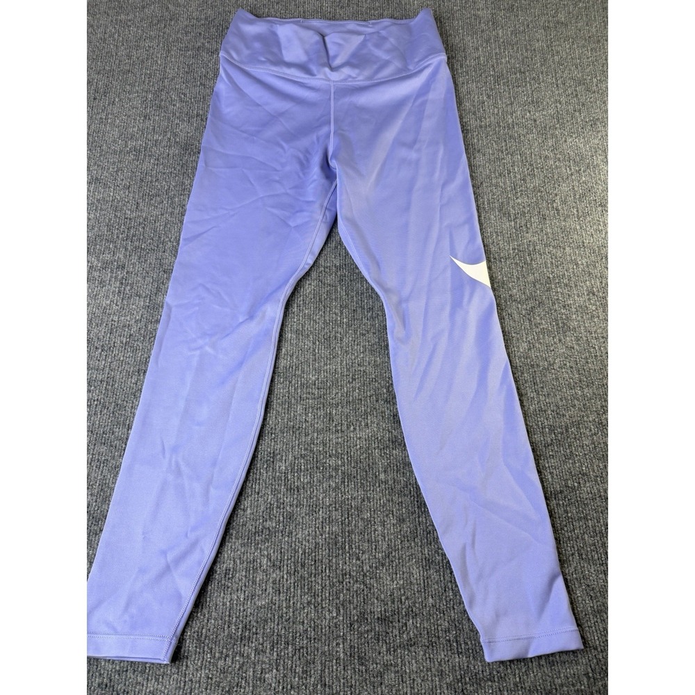 Nike Dri Fit Women's Leggings M Lavender Purple High Rise Just Do It Swoosh